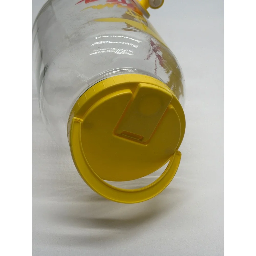 Vintage Sun Tea Glass Beverage Dispenser Palm Tree Tropical Retro 1 Gallon Jar